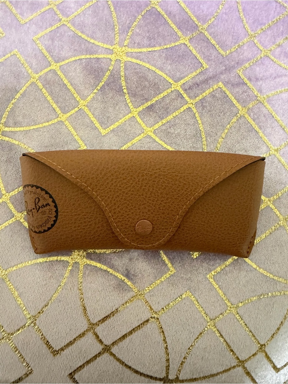💥 ADULT Ray-Ban Brown Leather Sunglasses Case